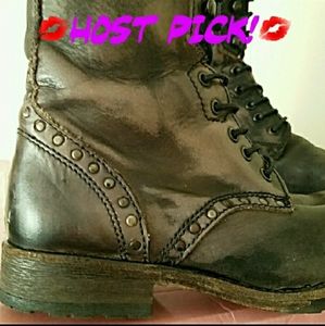 🆕Hudson for ASOS leather lace up boots